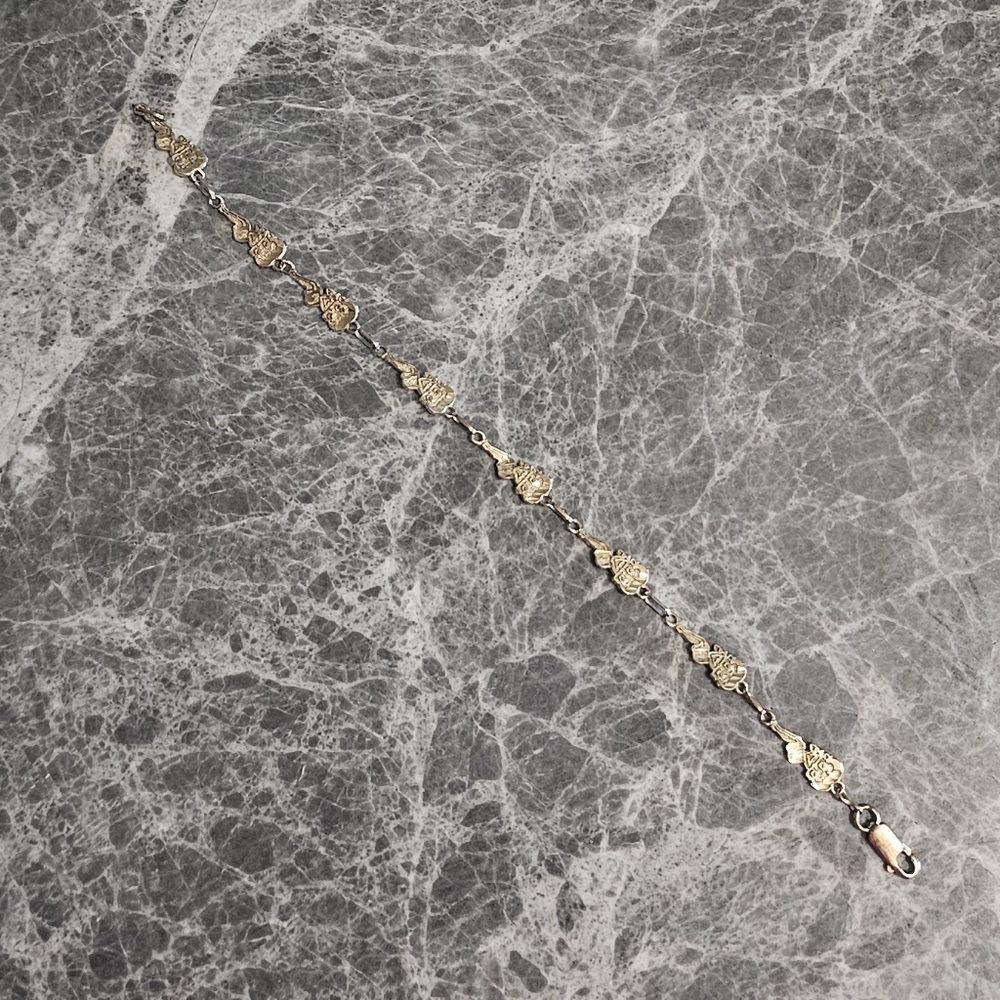 RARE 10k Gold Betty Boop 8-Character Figural Link Bracelet Heavy Collector's Pie - Picture 6 of 8